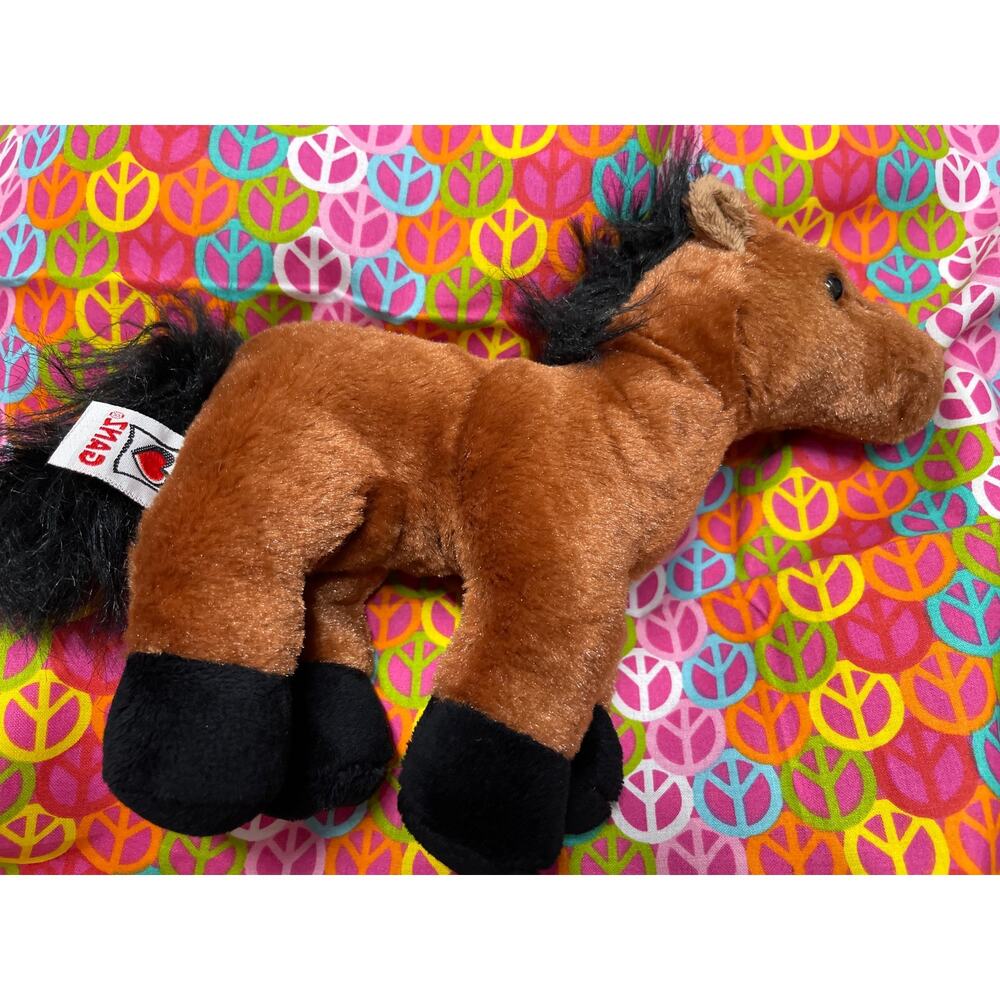 Brown Arabian Horse HM101 No Code Webkinz Plush by Ganz